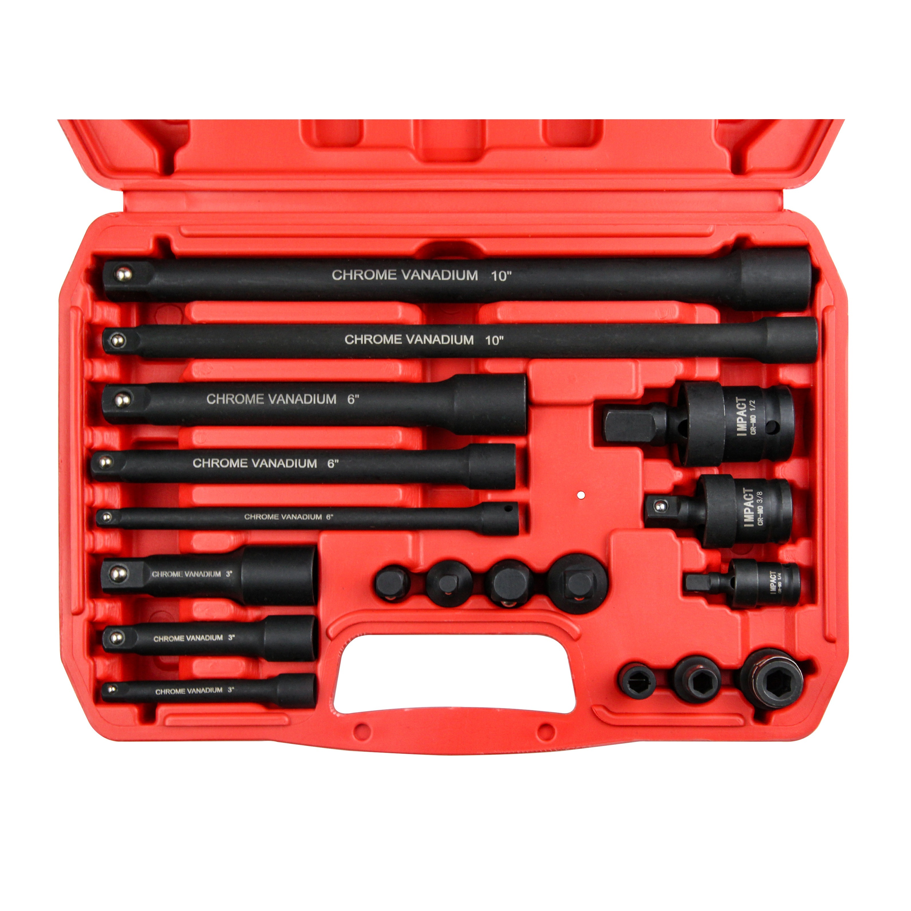 

Seketman 18pcs Drive Tool Accessory Set, Includes Socket Adapters, Socket Extension Bar And Swivle Universal And Impact Coupler, Professional 1/4, 3/8&1/2 Socket Accessories