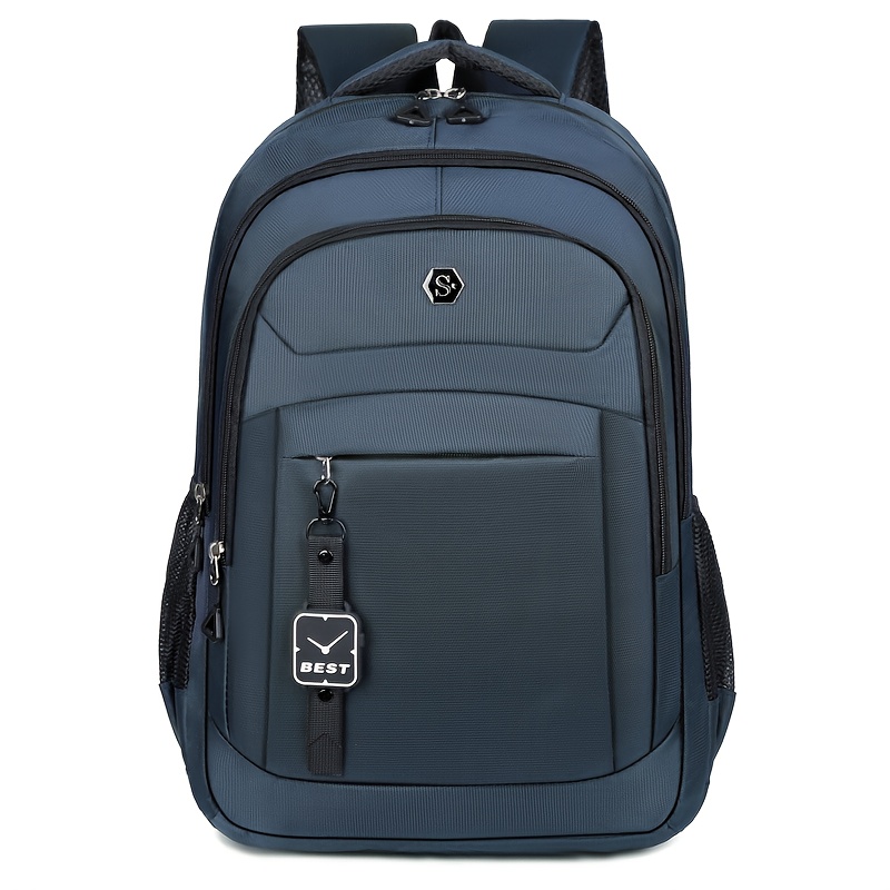 TEMU Backpack Capacity Travel Bag Men's Commuter Computer Bag Junior High Senior High University Student Book Bag
