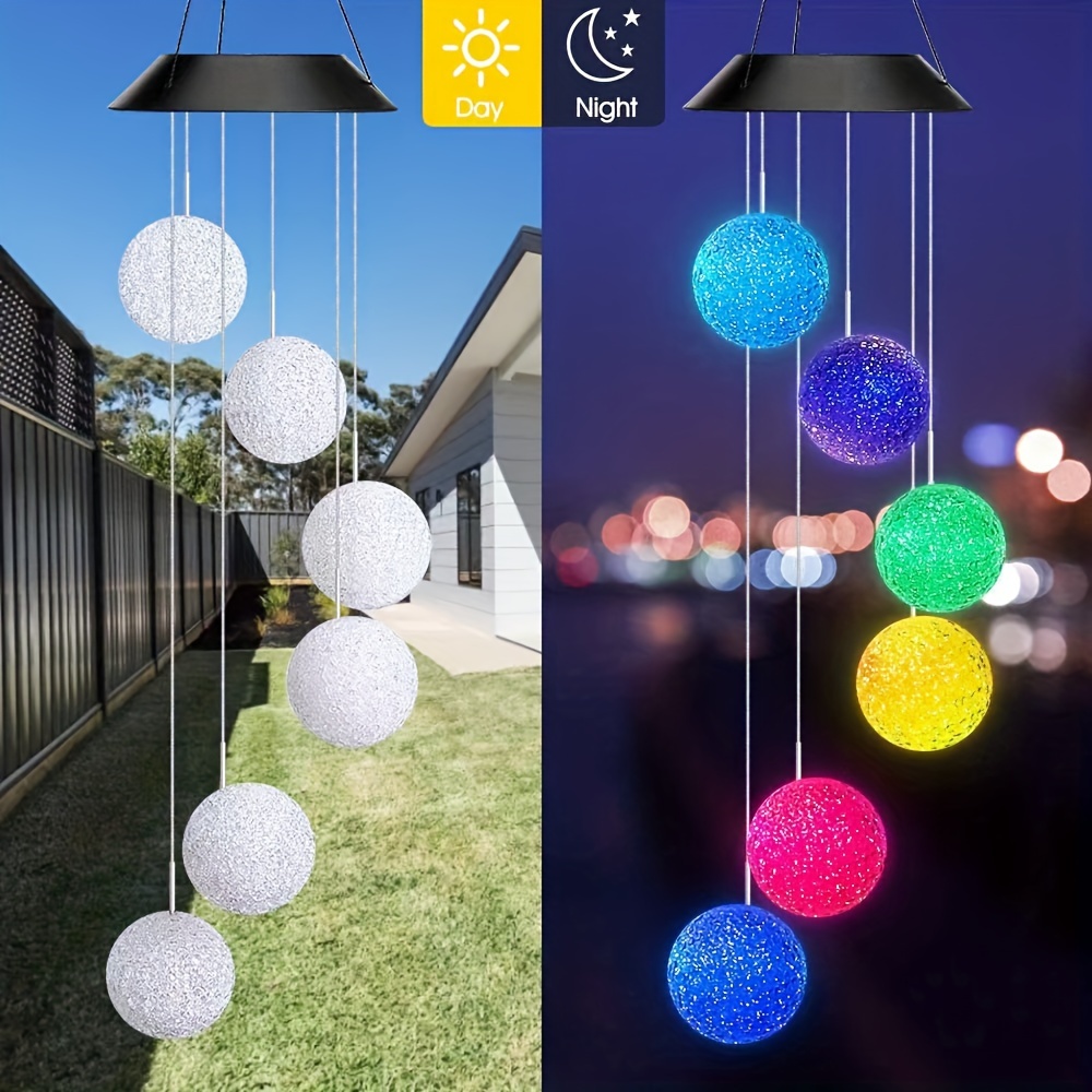 

Solar Wind Chime Light, Waterproof Color-changing Led String Lights, Butterfly Shape, Solar Powered, Outdoor Hanging Decoration For Garden, Yard, Lawn, Patio, Porch, Party