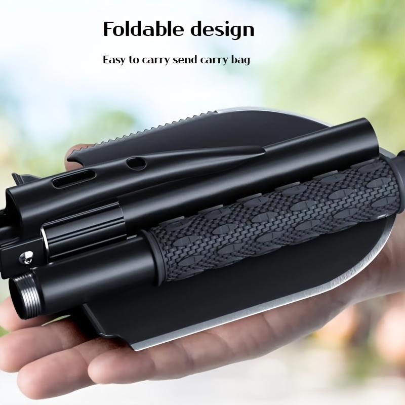 Tactical Folding Shovel with Compass for Camping
