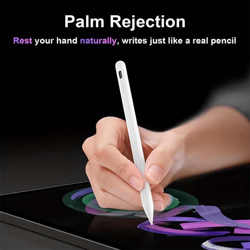 E-shop Stylus-Stift kompatibel mit iPad/-Handys -Tablets, mit Neigungsempfindlichkeit Handflächenerkennung. Leichtgewicht mit stromlinienförmigem