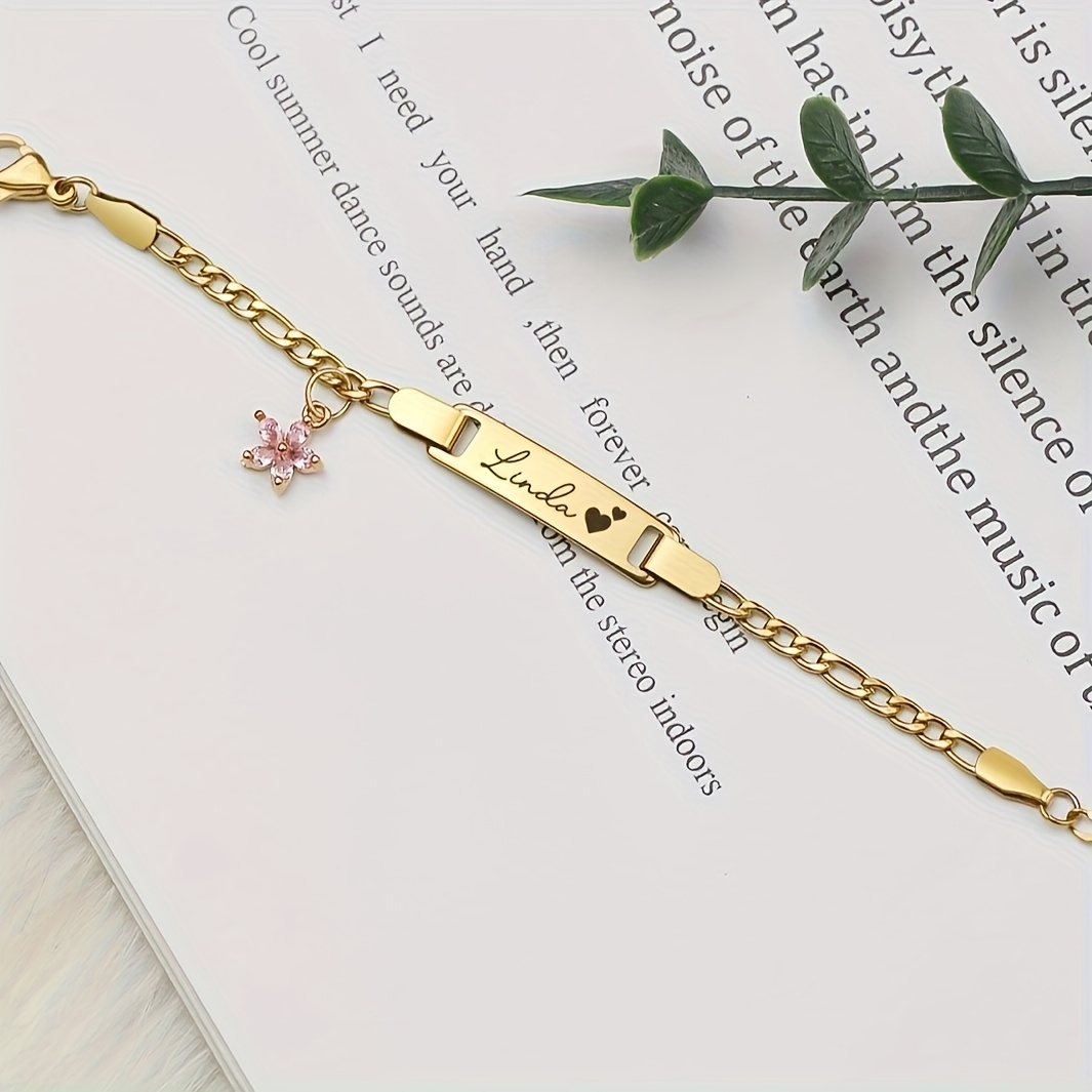 customize a bubble name bracelet a personalized name Temu