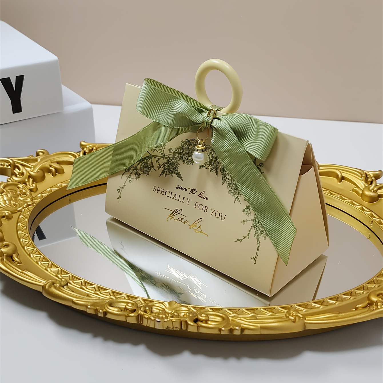TEMU 10 boîtes à bonbons élégantes avec et perles - Idéales pour mariages, anniversaires, Saint-Valentin & plus - Emballage cadeau en papier premium