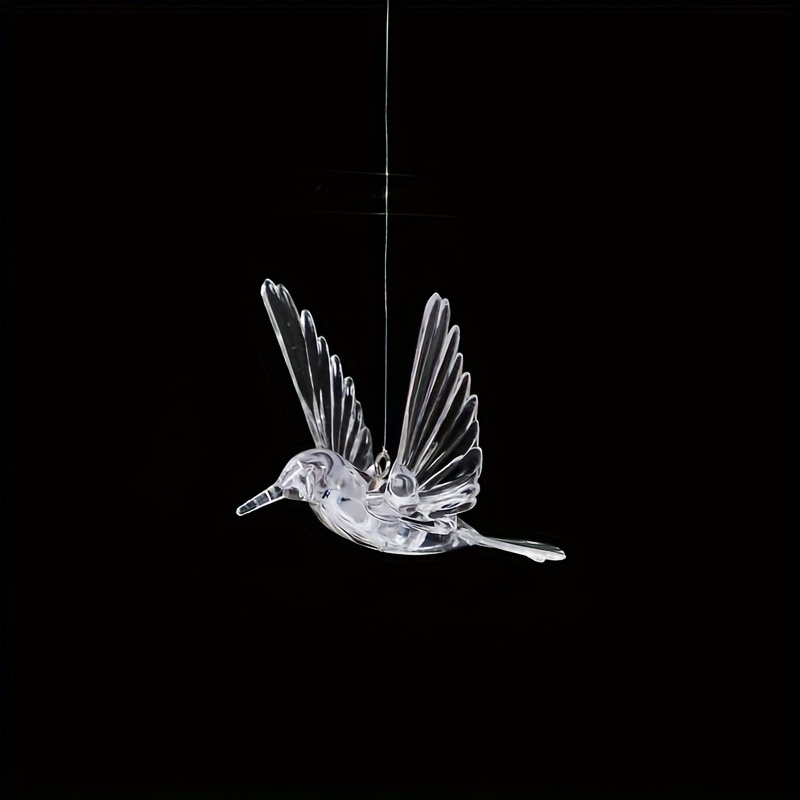 

10pcs Hanging Hummingbird Wedding Decoration, Transparent Bird Home Hotel Ceiling Pendant Decoration