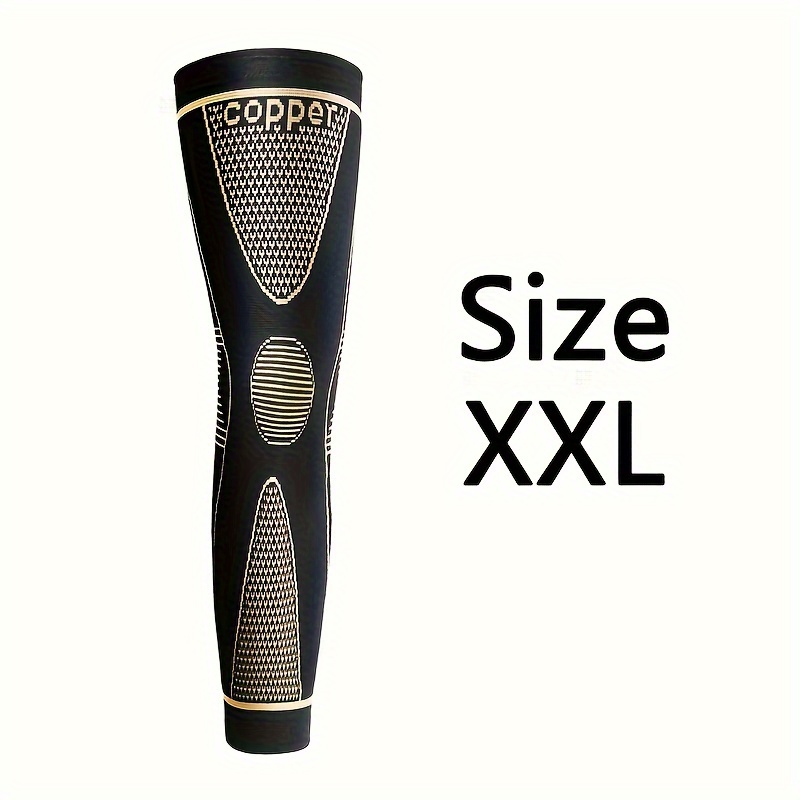 E-shop Kupfer Lange Kompressionsmanschette, Kniebandage für Männer und Frauen, geeignet für Basketball, Volleyball, , Softball, Baseball, Golf,