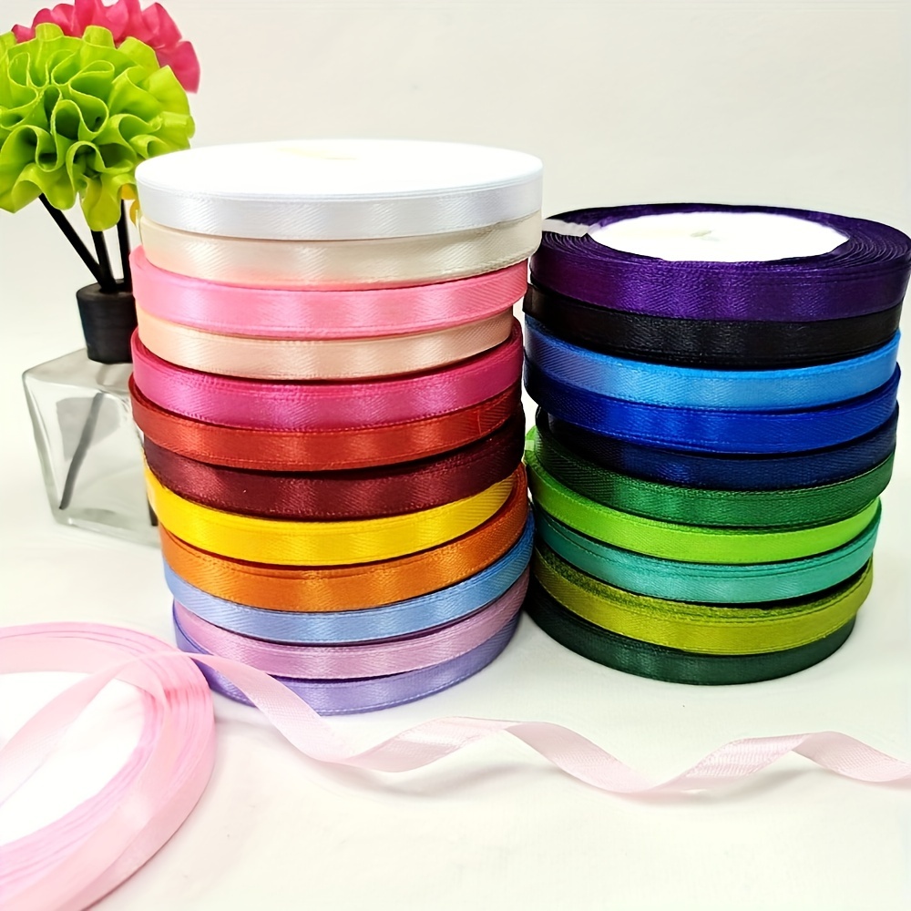 

25 Roll, 6mm - For Wedding, , Wrapping, Diy , Bow Making - Assorted