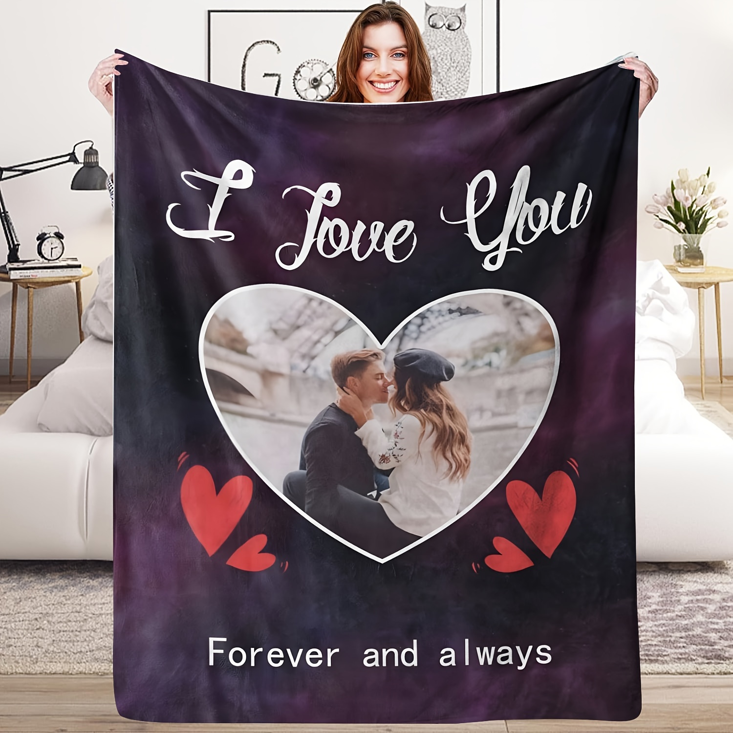 

Personalized Blanket, Fleece , Decor, Polyester Blanket For - , No , Knitted , 200-250g