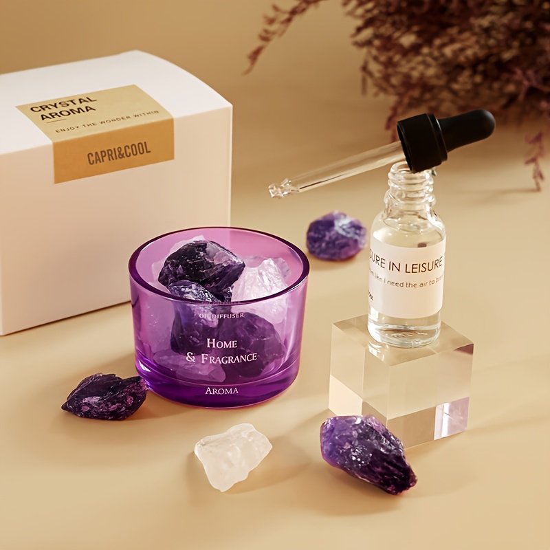 

Elegant Crystal Diffuser Stone For Aromatherapy - Long-lasting Home & Bedroom Fragrance, Diy Gift Idea, & Christmas (essential Oil Not Included)