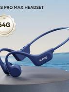 true bone conduction headphones b60s 64gb memory open wireless mp3 earplugs sports headphones suitable for running and cycling
