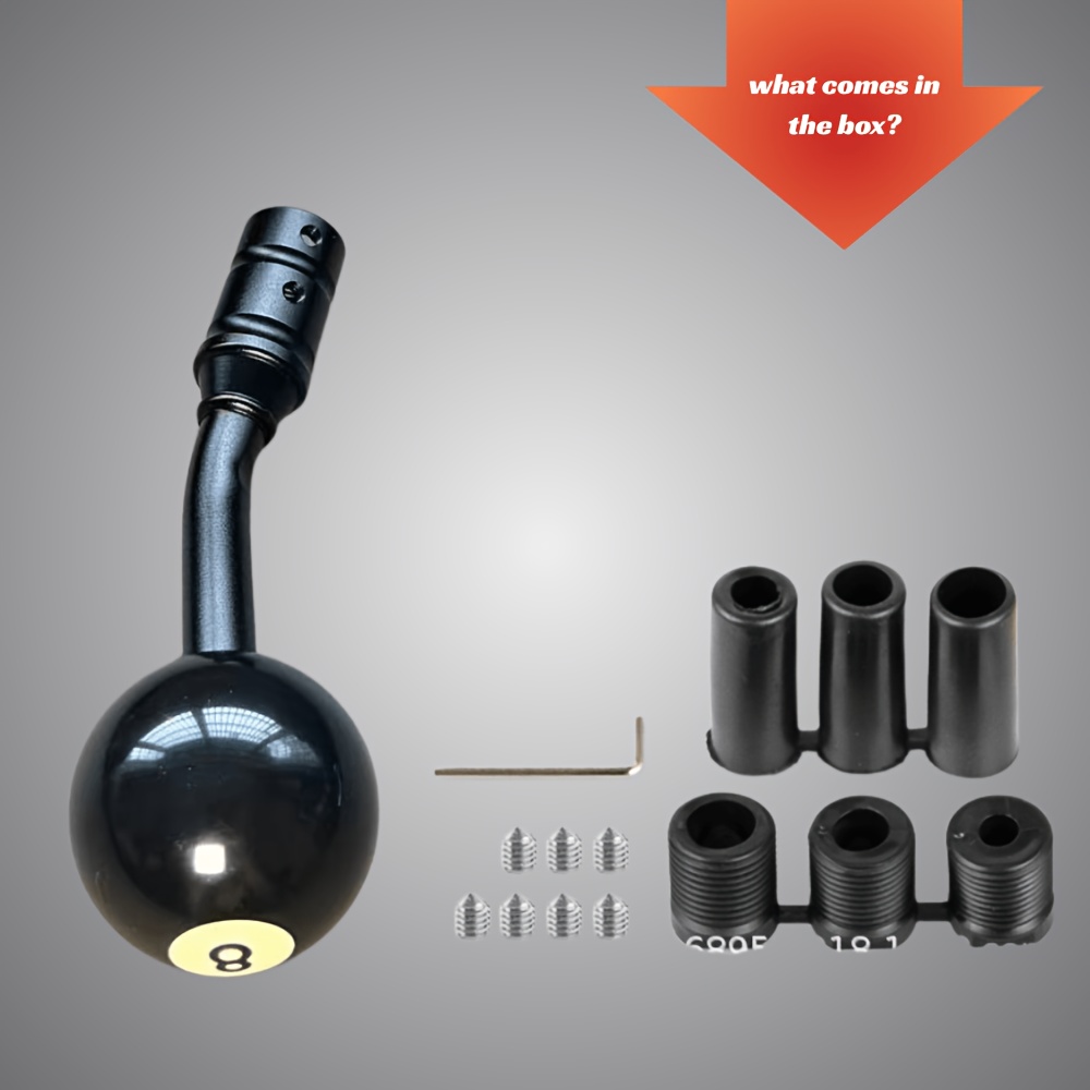 TEMU Pommeau de de vitesse universel , de changement de vitesse en alliage d'aluminium - 3 styles (profil bas, étendu, incurvé) pour transmission