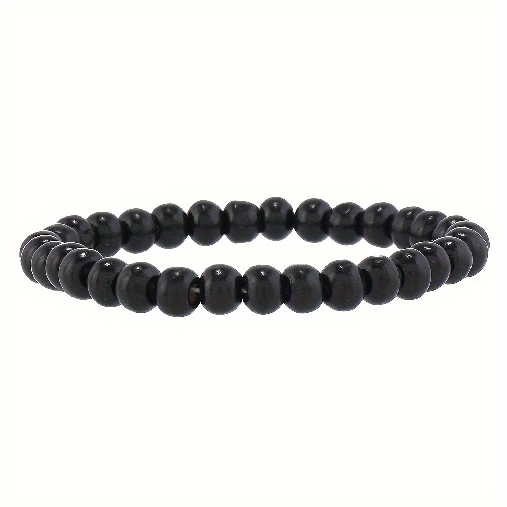 Vintage Beaded Shell Charm Leather Bracelet Set
