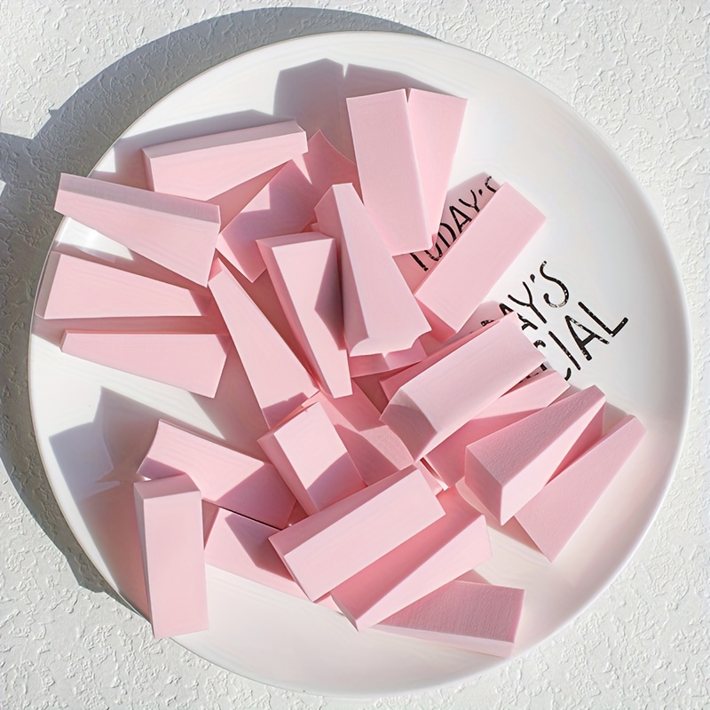 25 Makeup Sponges Suitable For Foundation, Blush, And Eyeshadow Tools, Used Wet Or Dry, Ideal For Liquid Foundation And Cream Application, Serves As A Nail Buffer