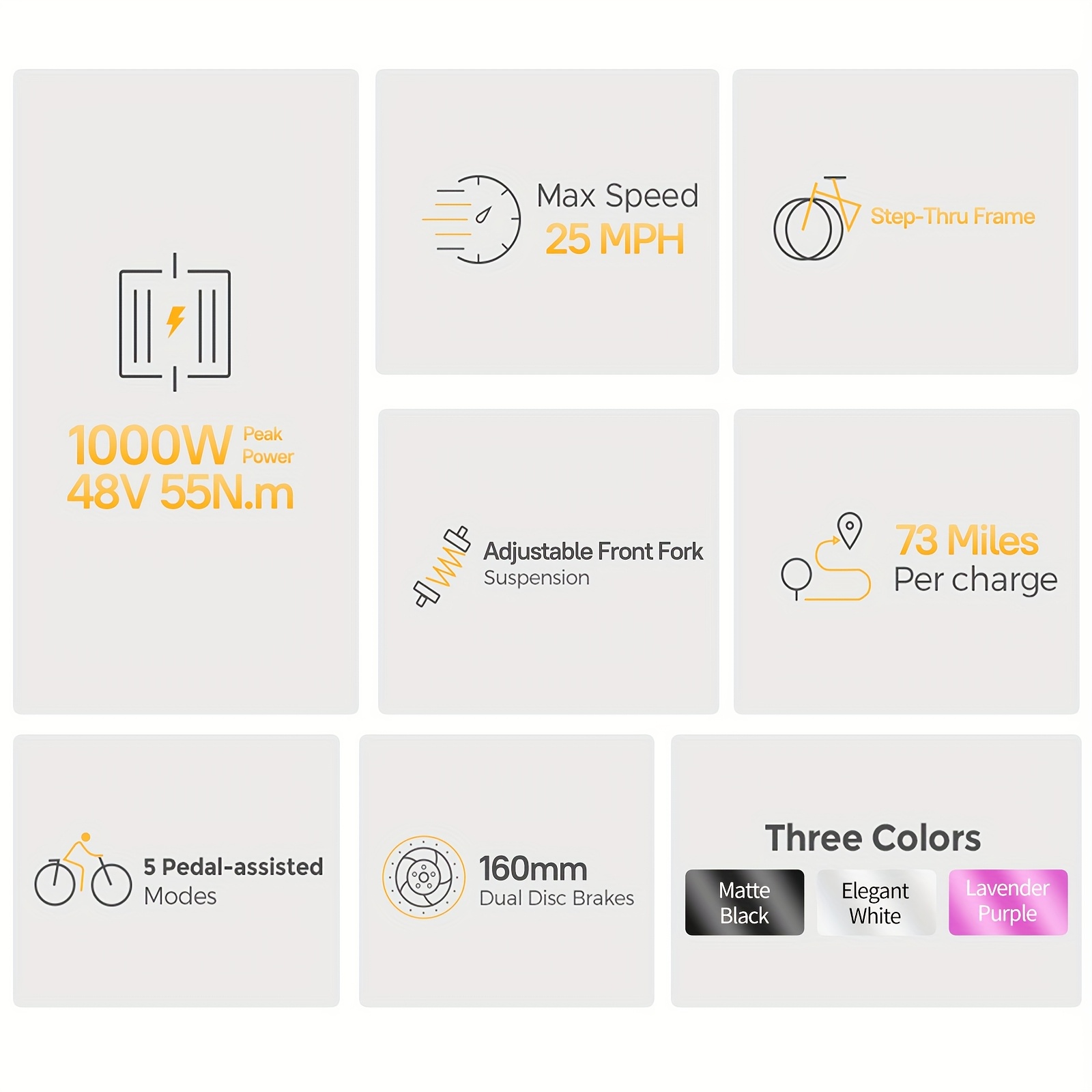electric bike for adults   real 500w 20 3 0 fat tire electric bicycle 14 5ah 48v removable   range   for   high mph cargo ebike with front suspension   gear Product details 10