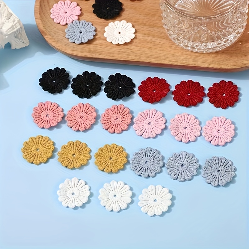 10 piezas de parches de bordado de margaritas vibrantes