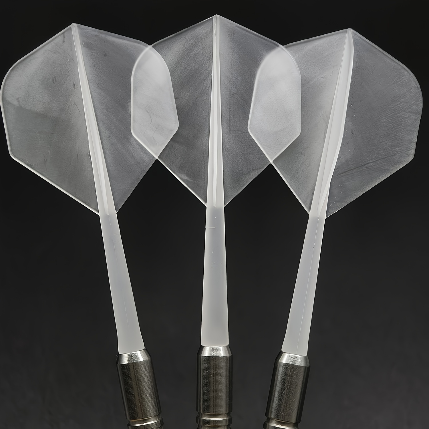 3pcs Integrated Dart Flights - High Transparency