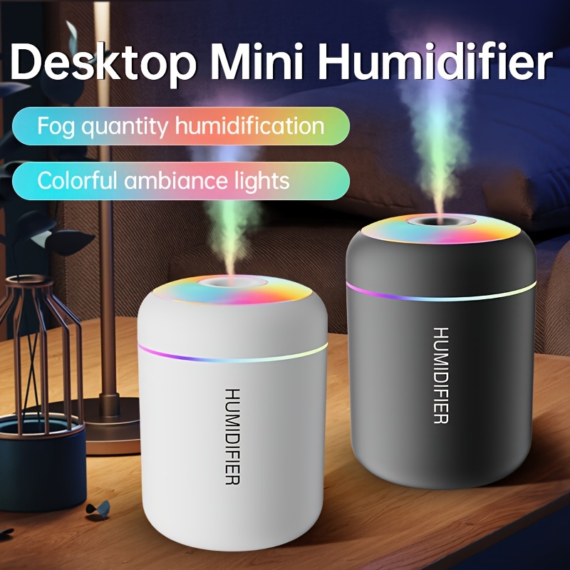 feather ball humidifier portable humidifier with large capacity colorful lights usb powered aromatherapy enabled 180ml water tank suitable for cars offices bedrooms tents