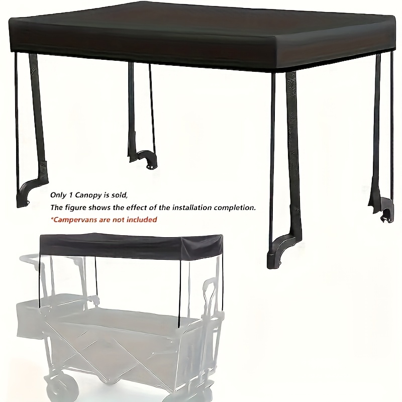 Temu – TEMU Camping Cart Roof – Removable Awning, For 33.8-37″ Folding Utility Carts, Quick Setup (wagon Not Included), For Pet Strollers, Camping Haulers,