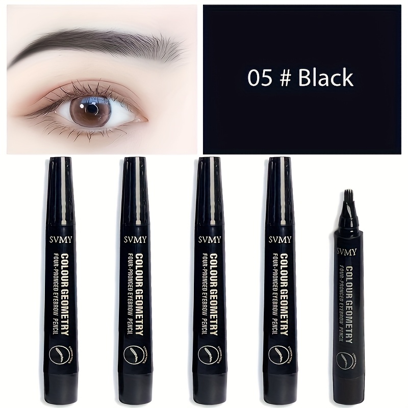 5pcs Set Of Long- Liquid Eyebrow Pencils Distinct Individual Natural Wild Brow Eyebrow Pencil Waterproof Fixing Eyebrow Makeup Tool