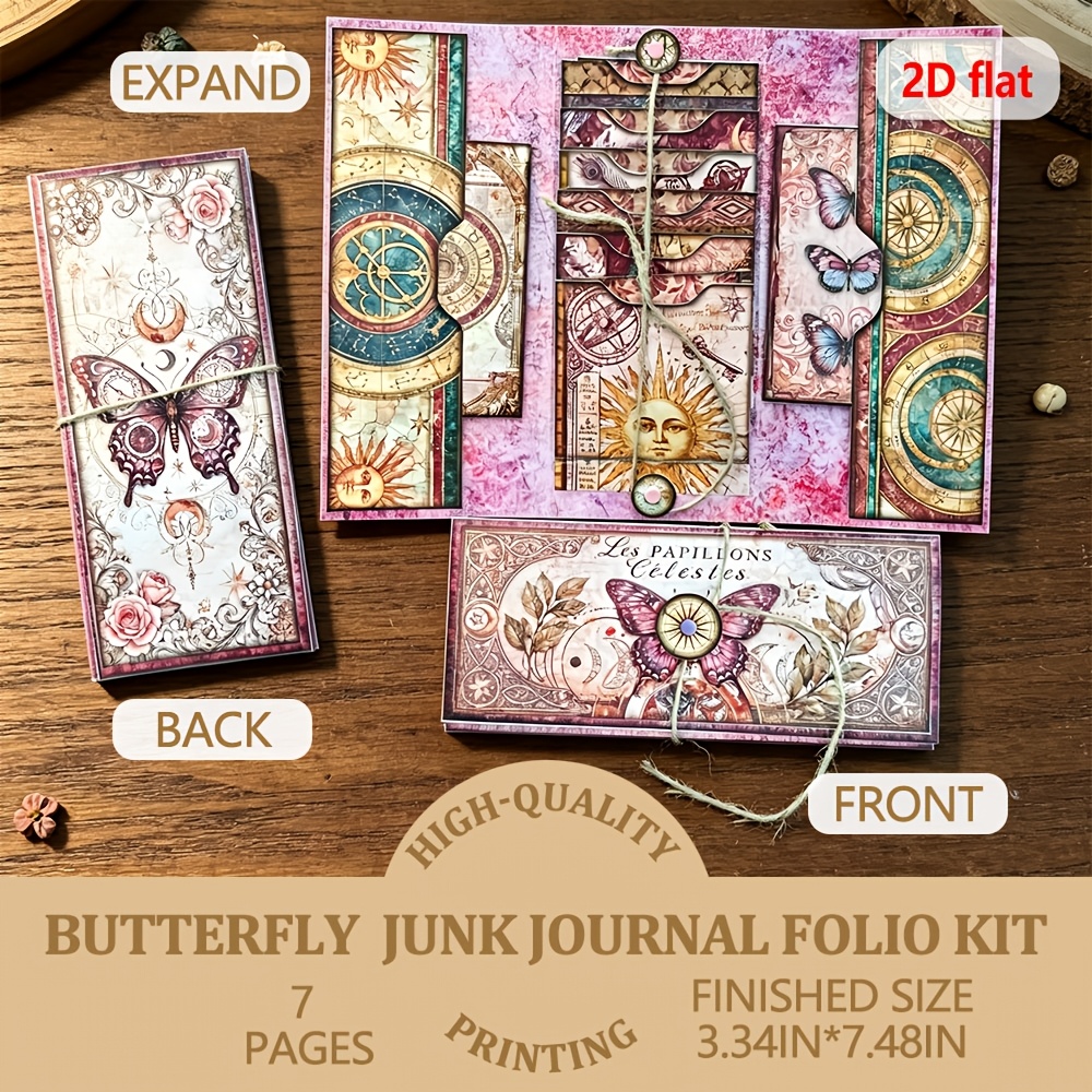 junk journal kits sold on Temu United States