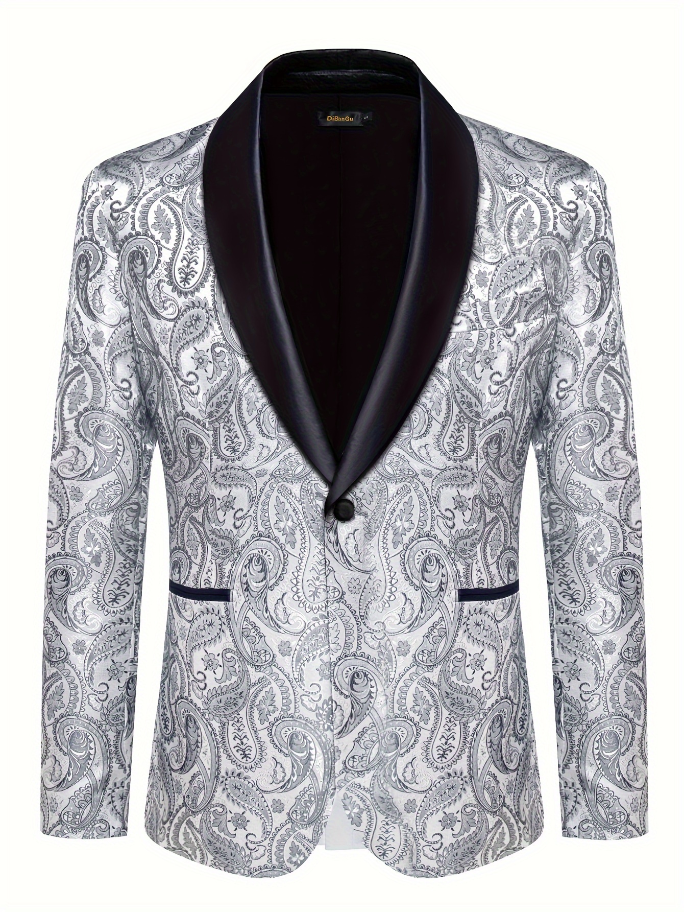 Men's Fashion Casual Suits Four Seasons Style Green Collar Single-breasted with Pocket Design Suits Business Casual Wedding Groom Suit Dress Fashion Design