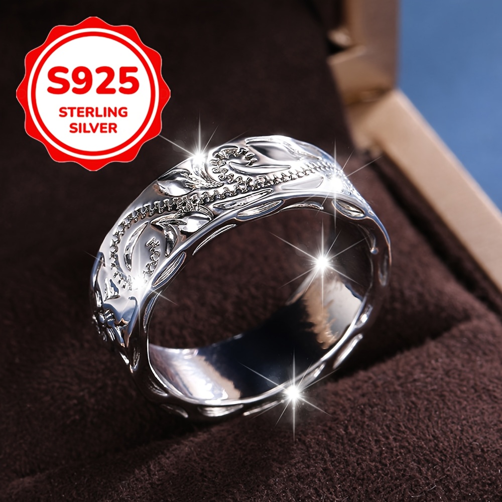Women's Fashion Statement Relief Vine Ring, Unique Design