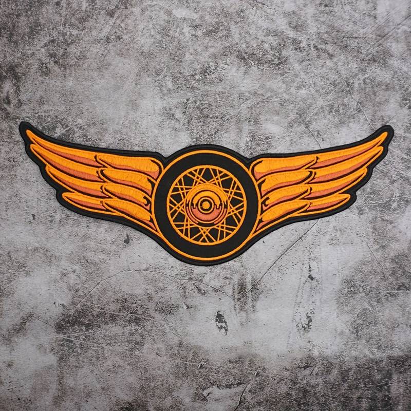 Motorbike Brand Logo Patch - Iron On / Sew On Embroidery Badge - Cloth Novelty UK