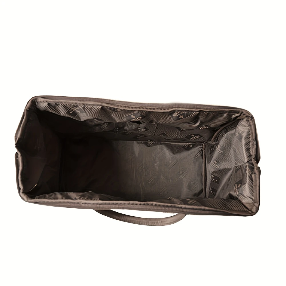 stylish travel bag with unique newspaper print and removable clutch for women your perfect travel companion details 5