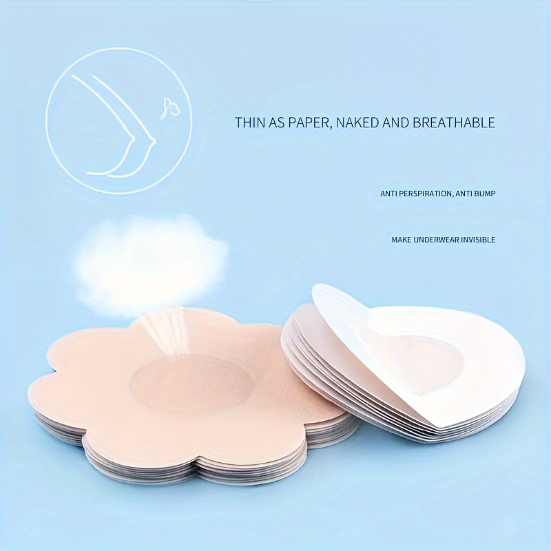 10/20pcs Disposable Non- Chest Patches - Ultra-Thin Transparent Breathable Anti-Glare & Anti-Peeping Wedding Dress Covers with Floral & Round Cutouts for Bridal Wedding Day Confidence, Bride Accessories