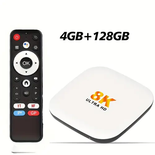 M2 Plus 14.0 Smart TV BOX 100M 8K WIFI6 ARM A53 2/4GB 16/32/ 128GB 2.4G/5G for Google Media Player