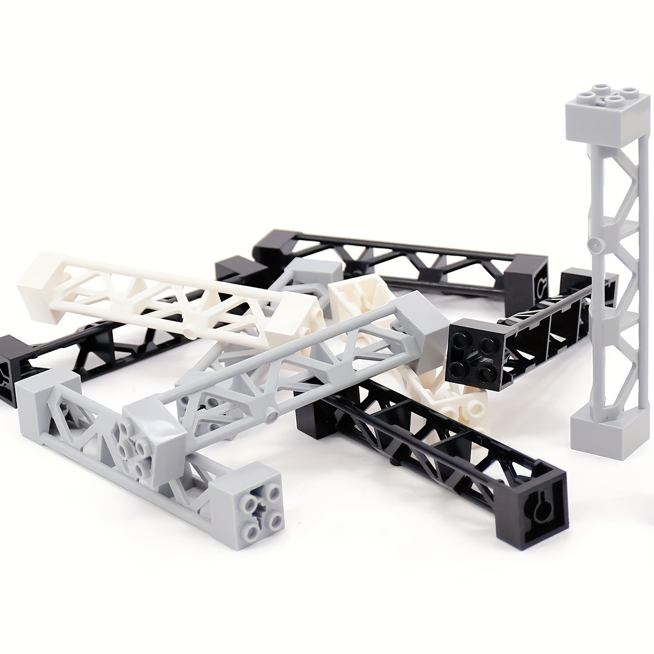 2pcs Four ABS Support Column Stand DIY Building Block Decorative Desktop Tower