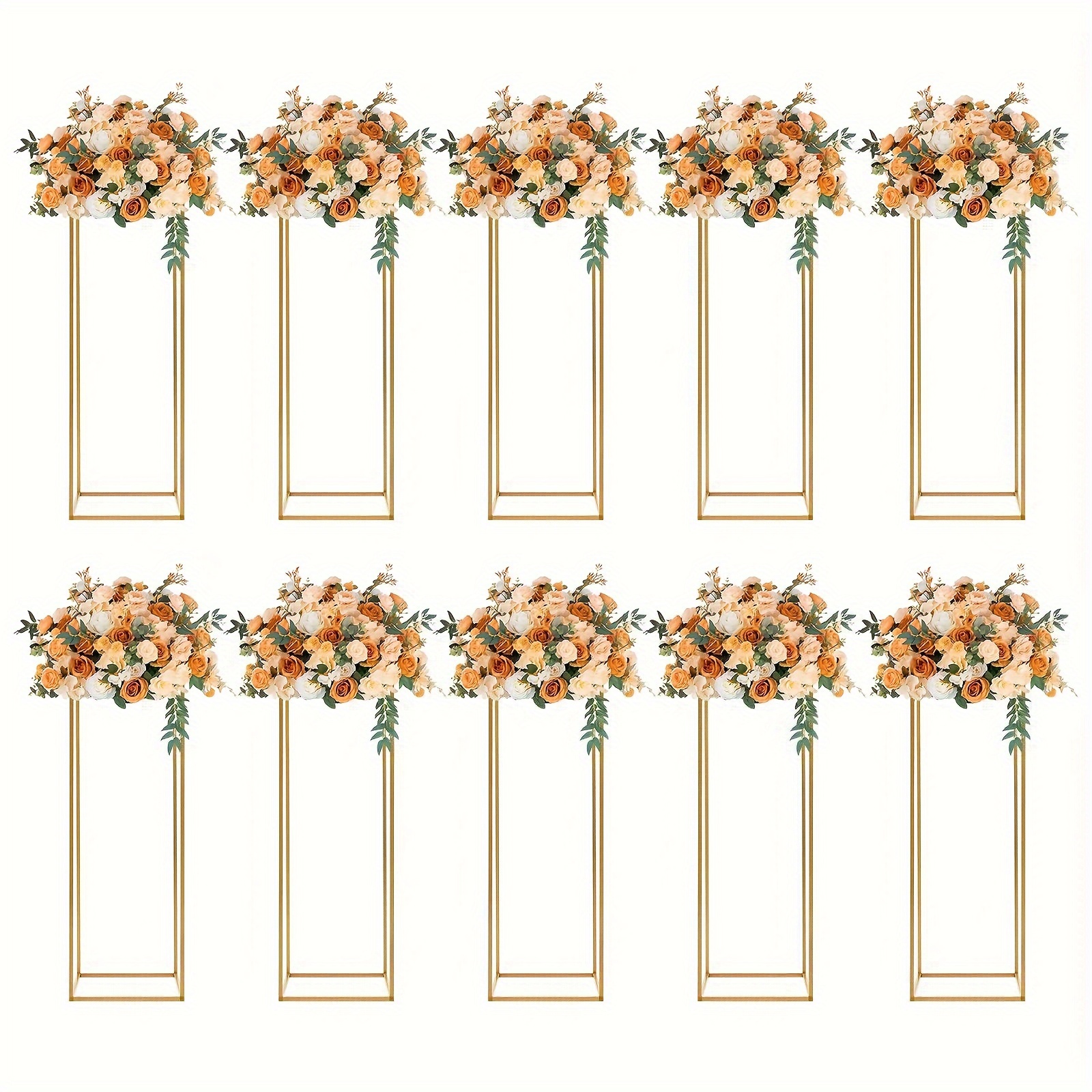 

10pcs 80cm Bouquet Stand 10mm Small Standing Stand Cylindrical Display Stand Metal