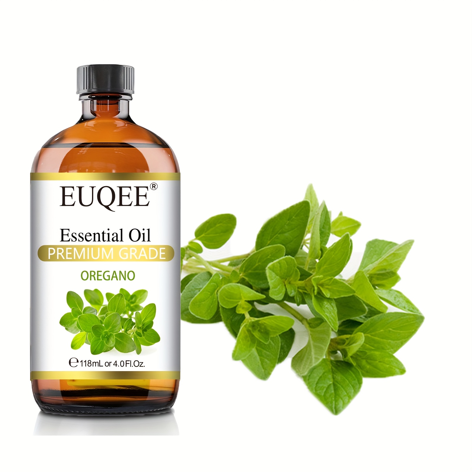 TEMU Euqee Oregano Essential Oil - 4.0fl.oz, Natural For Cooking, Baking & Crafts, High-quality, No Chemicals, Home & Professional Use, Cooking Oil,