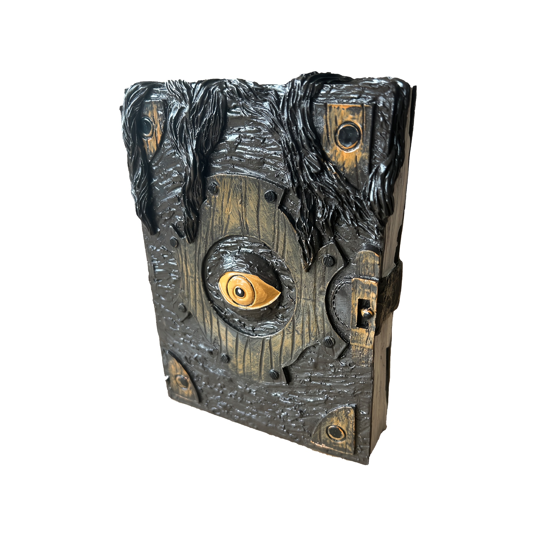 Image of 1pc Demon Eye Cursed Book Statue Halloween Home Decor Table Ornament Courtyard Lawn Garden Outdoor Sculpture