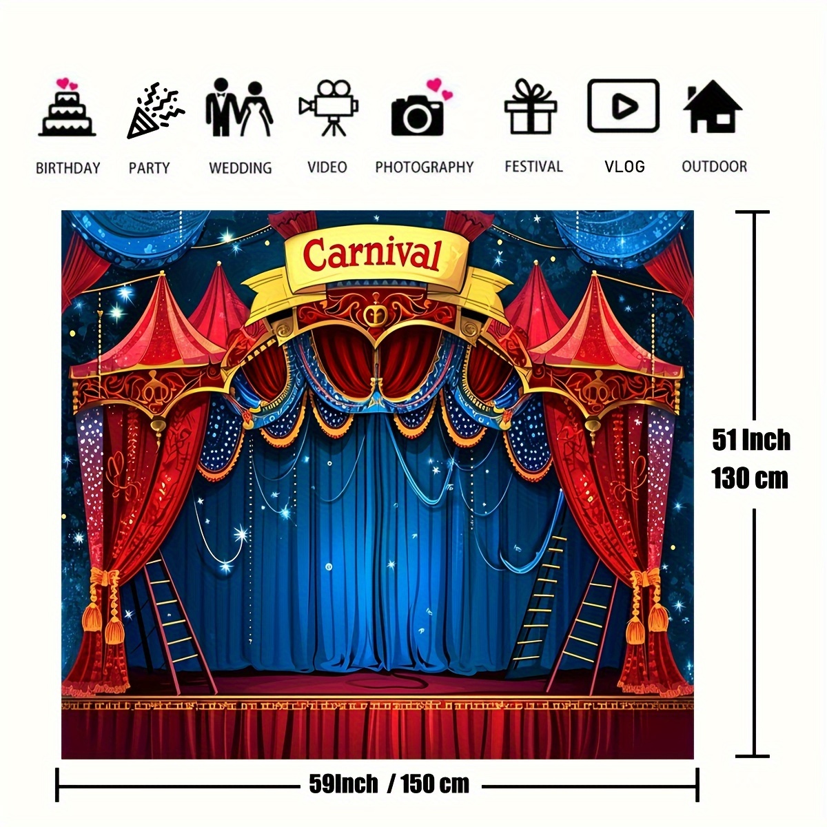 Decoraciones De Fiestas De Cumpleanos De Circo - Temu