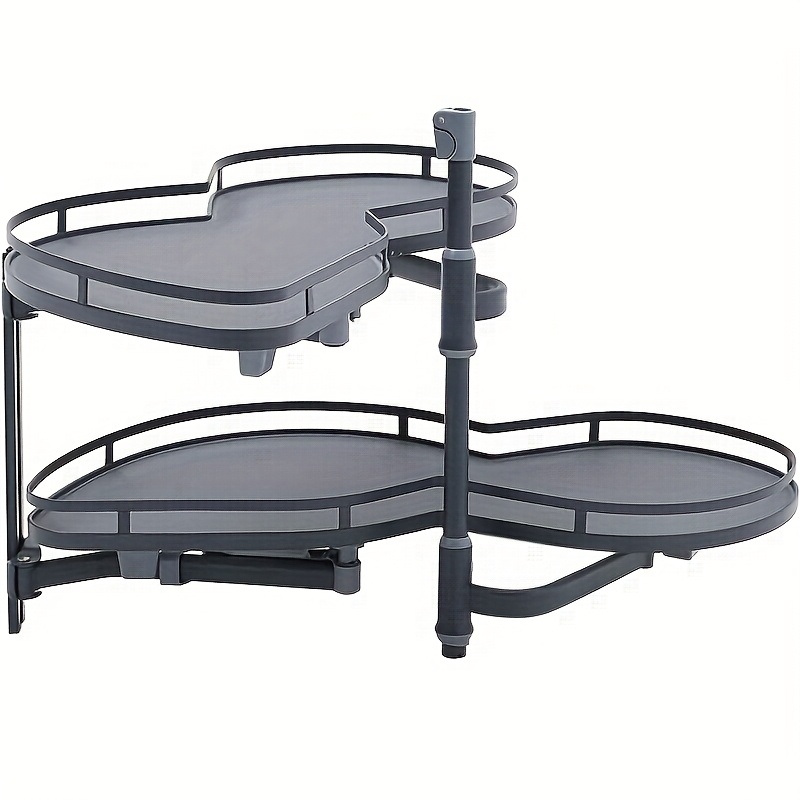 Kitchen Corner Rotating Rack, Blind Corner Sliding Storage Rack, Corner Cabinet Pull-out Storage Rack, Adjustable Height, Suitable For 36 Inch/900mm Cabinets (right Corner Cabinet)