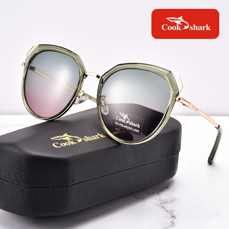 Womens Sunglasses Shark Eyes Glasses Women's Polarized Fashion
