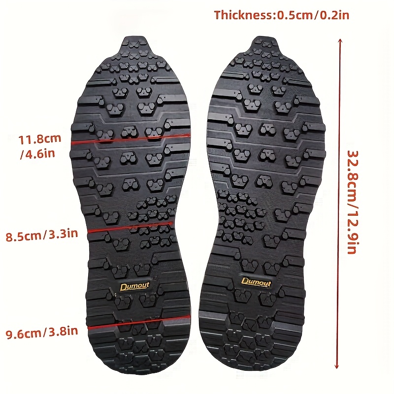 TEMU 1 di di Ricambio Antiscivolo con Suola in Gomma ad 41-43, Adatte per Scarpe Sportive e Casual, Cuscinetto Resistente all'Usura e Antirumore, con
