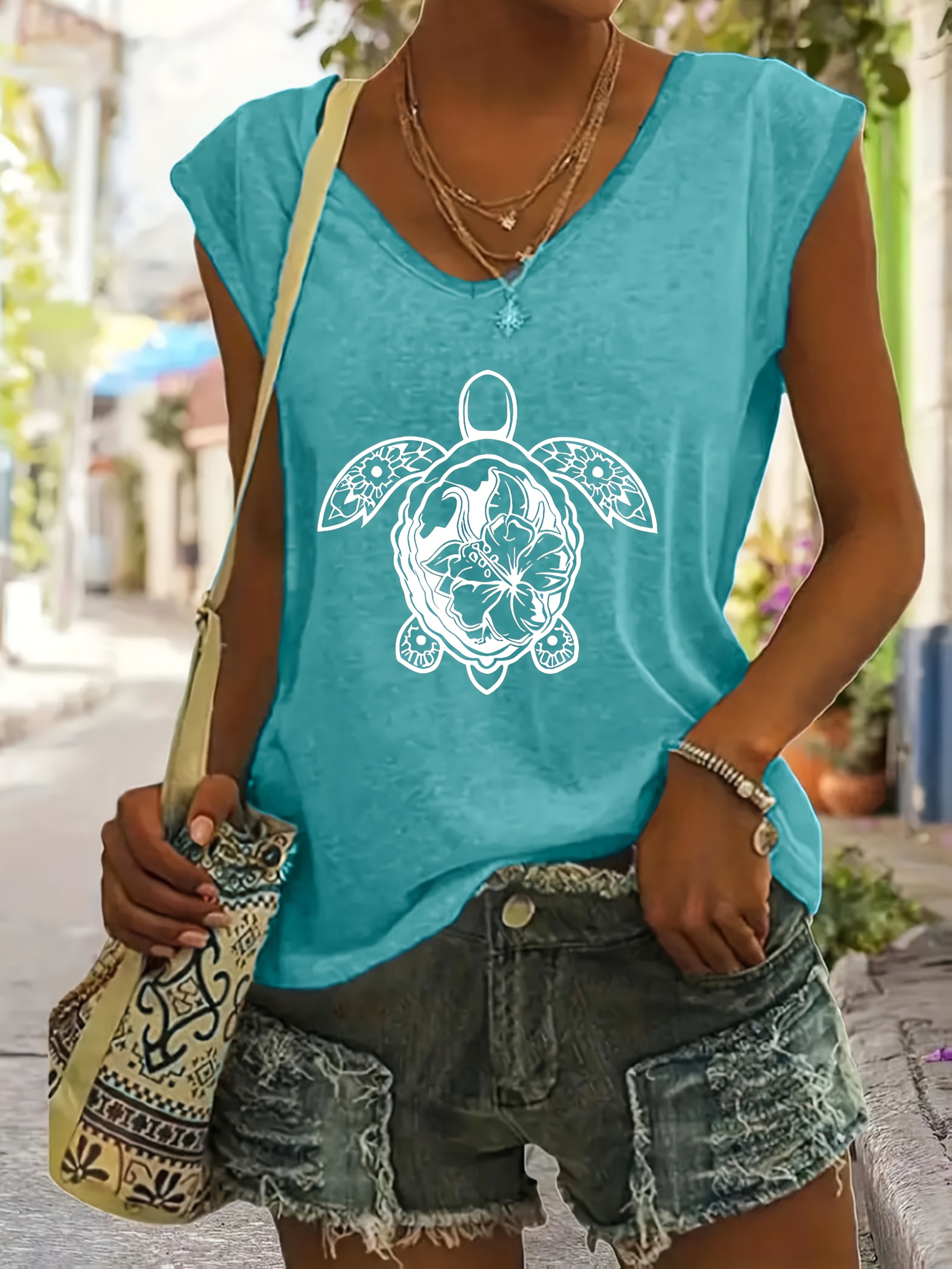 売れ筋商品|||ノクチューン カットソー トップス レディース Women's Beaded Embroidered Shirt Turquoise/aqua turquoise shirts sold on Temu United States