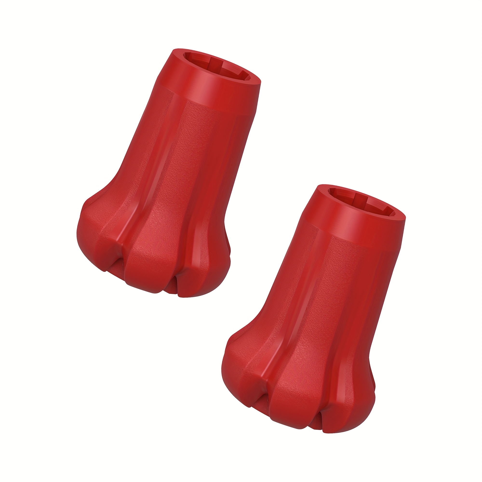 TEMU 2/4pcs Hiking Pole Tips, 4pcs, Rubber, Resistant, For Trekking Poles, Walking Sticks, Hiking Canes
