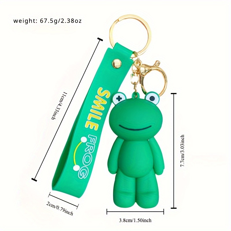 Porte-clés Grenouille Au Crochet Mignon, Porte-clés Créatif, Sac De Rangement Prédire, Funny Funny Butter, Vente En Gros, 4cm