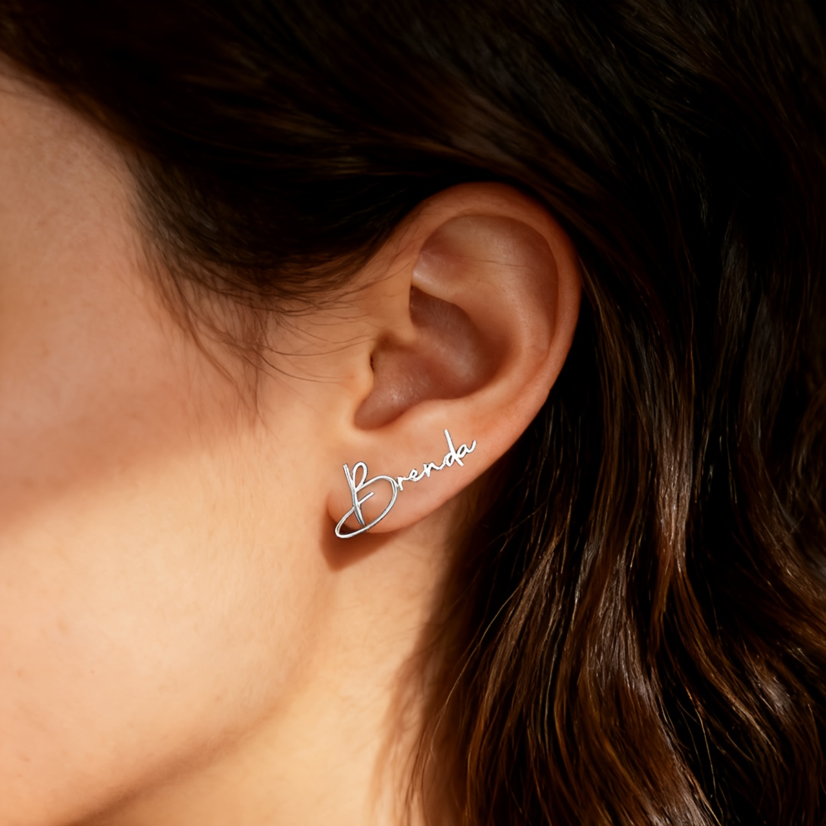 TEMU 1 di orecchini a con personalizzato, orecchini da donna con personalizzato; squisiti orecchini alla francese con personalizzata; orecchini a per