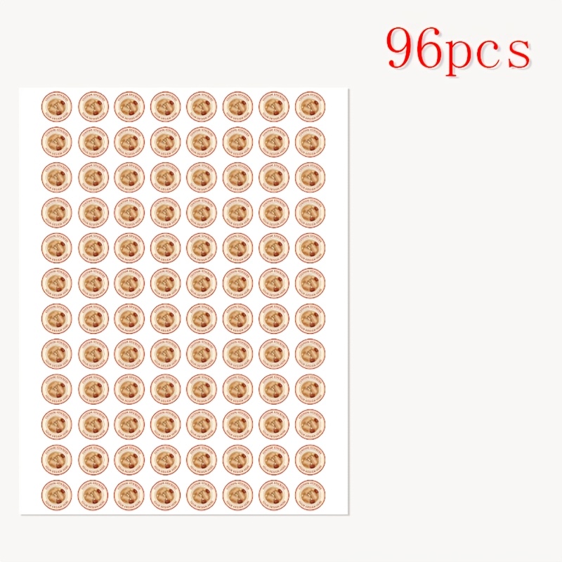 TEMU Personalized 20mm Mini Round Decals, Custom Or Logo, High-quality Small Adhesive Stickers For Small Business Branding