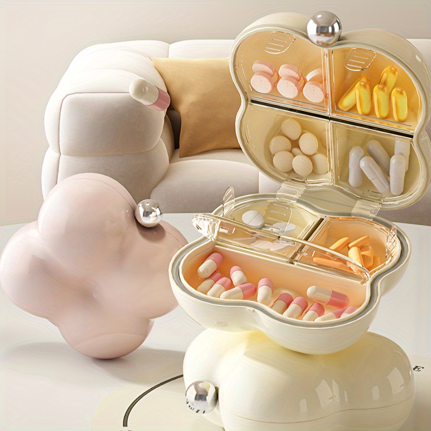 

Mini Portable Pill Box Value Portable Travel Multi-compartment Dispenser Pills Pills Jewelry Sealed Organizer Put Pocket Wallet Of Daily Dose