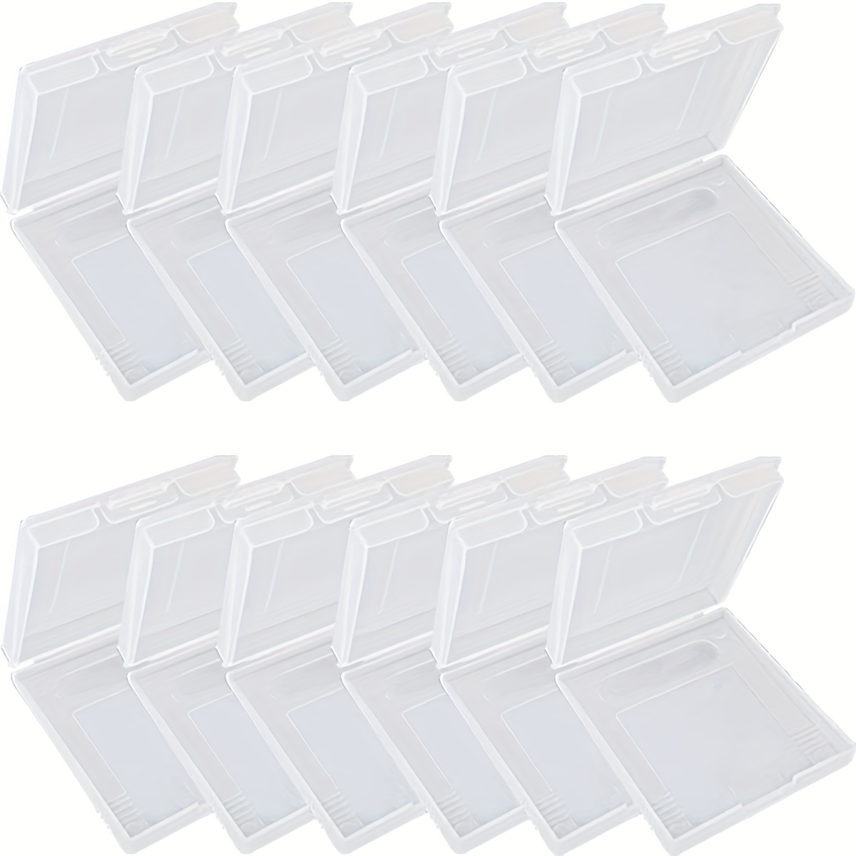 Set Of 12 Transparent Storage Boxes For Protecting Color Cartridges