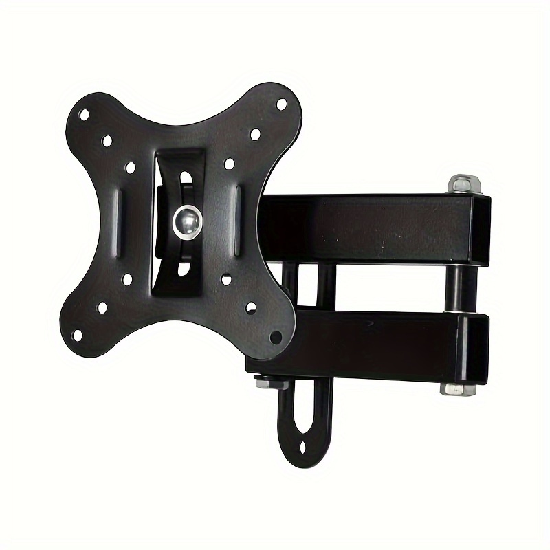 

Adjustable Wall Mount For 14-27" Led/lcd Tvs: 15° Tilt, 180° Rotation, 100x100mm Max Vesa Size, 10kg Max Weight, Black