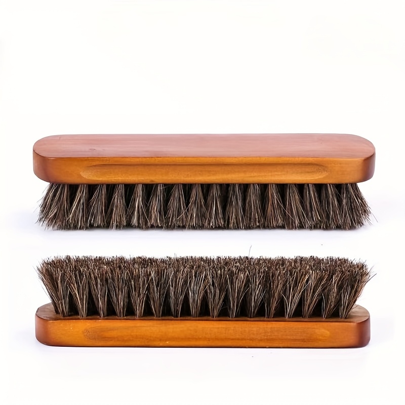2pcs Wooden Brush For Shoe Cleaning And Polishing - Durable, Tool Cleaning Brush