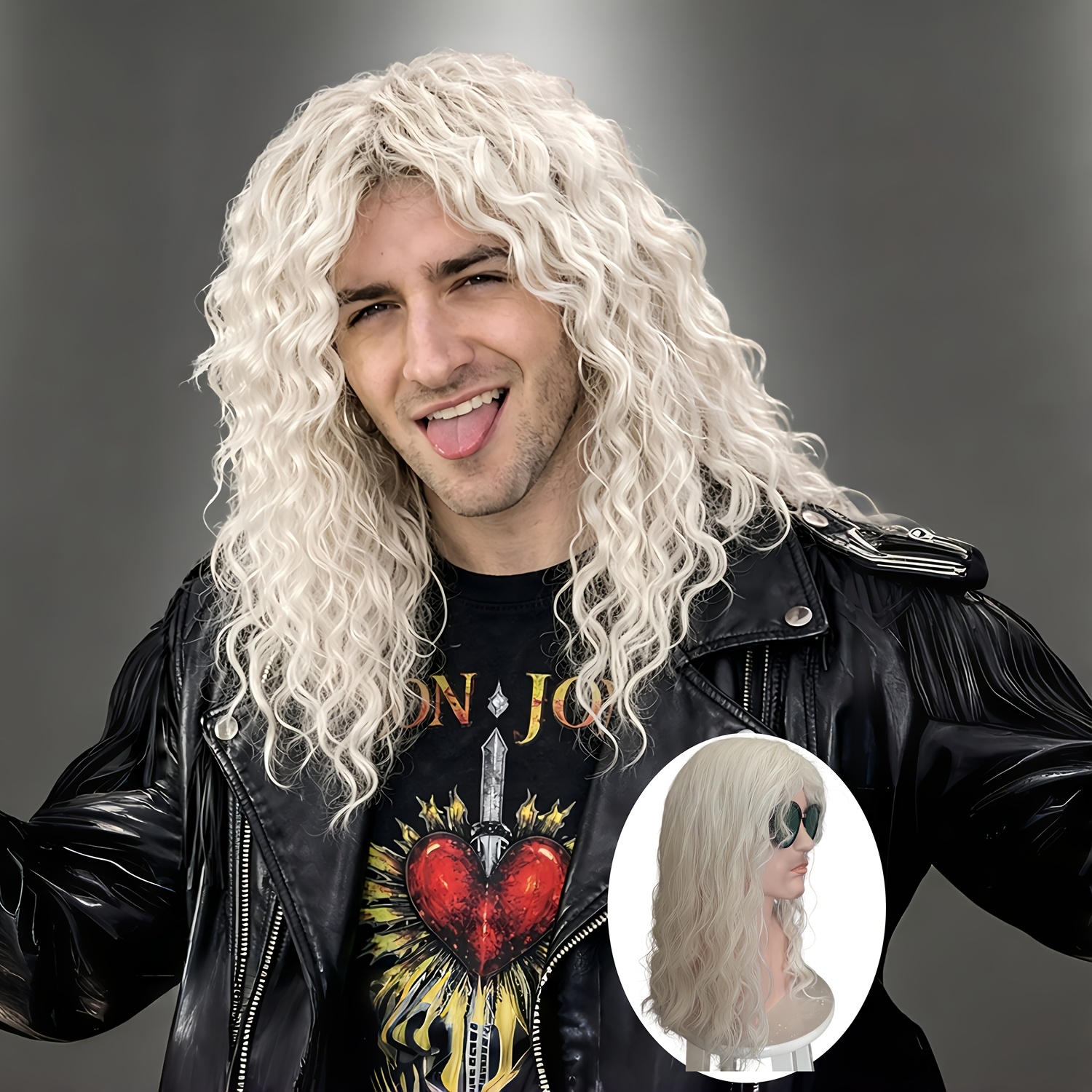 mullet wig sold on Temu United States