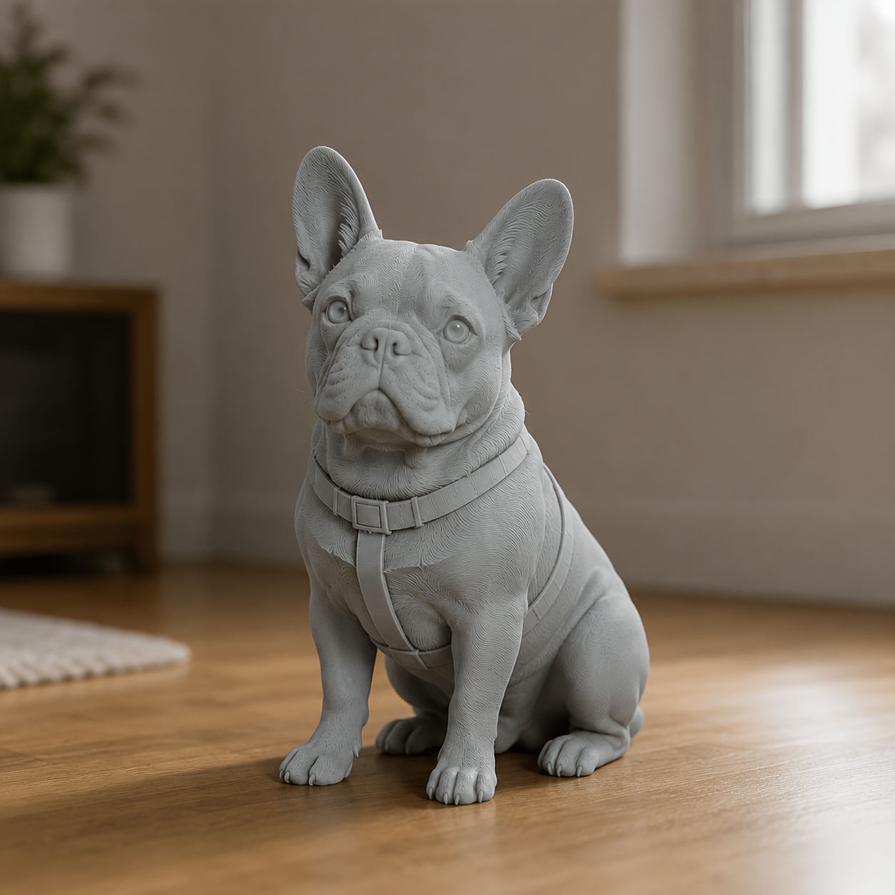 Personalized 3D Printed Pet Figurine from Photo, Custom Dog & Cat Portrait Statue