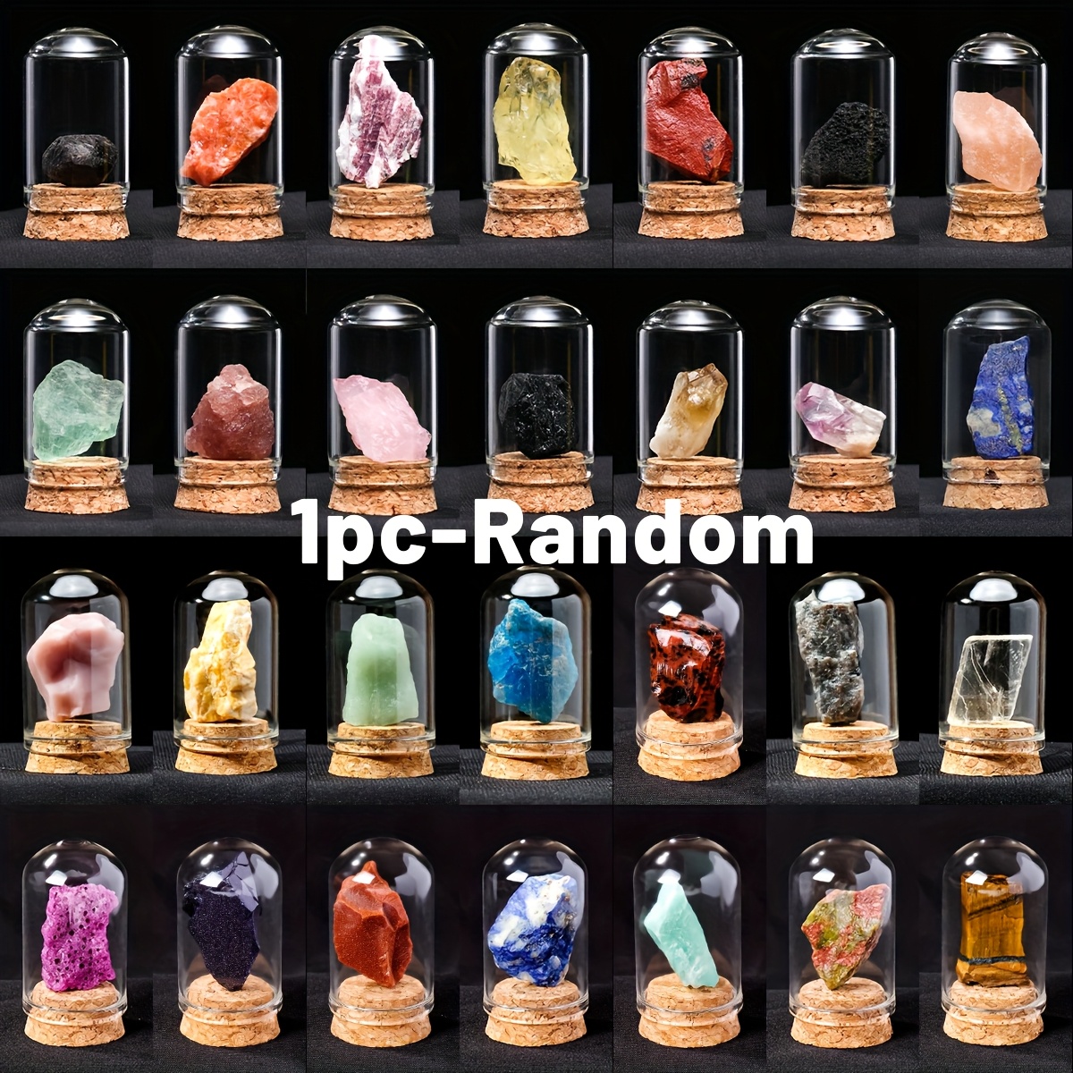 E-shop Zufällige Rohstein Mineralien Sammlung Wissenschaftliches Lehrmaterial Erz Probenflasche Heim Shui Dekoration Handwerk Festival Geschenk