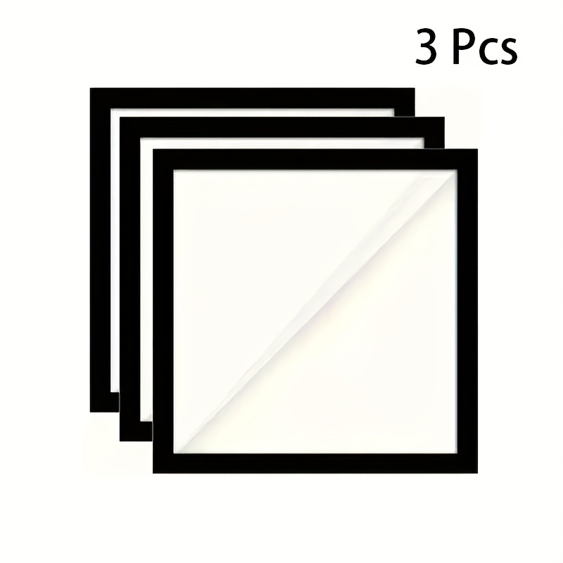 Image of 3-pack Frame Magnetic Photo Frame 30x30cm, Diamond Painting Frame For Office, Living Room, Classroom, And Exhibition Decoration